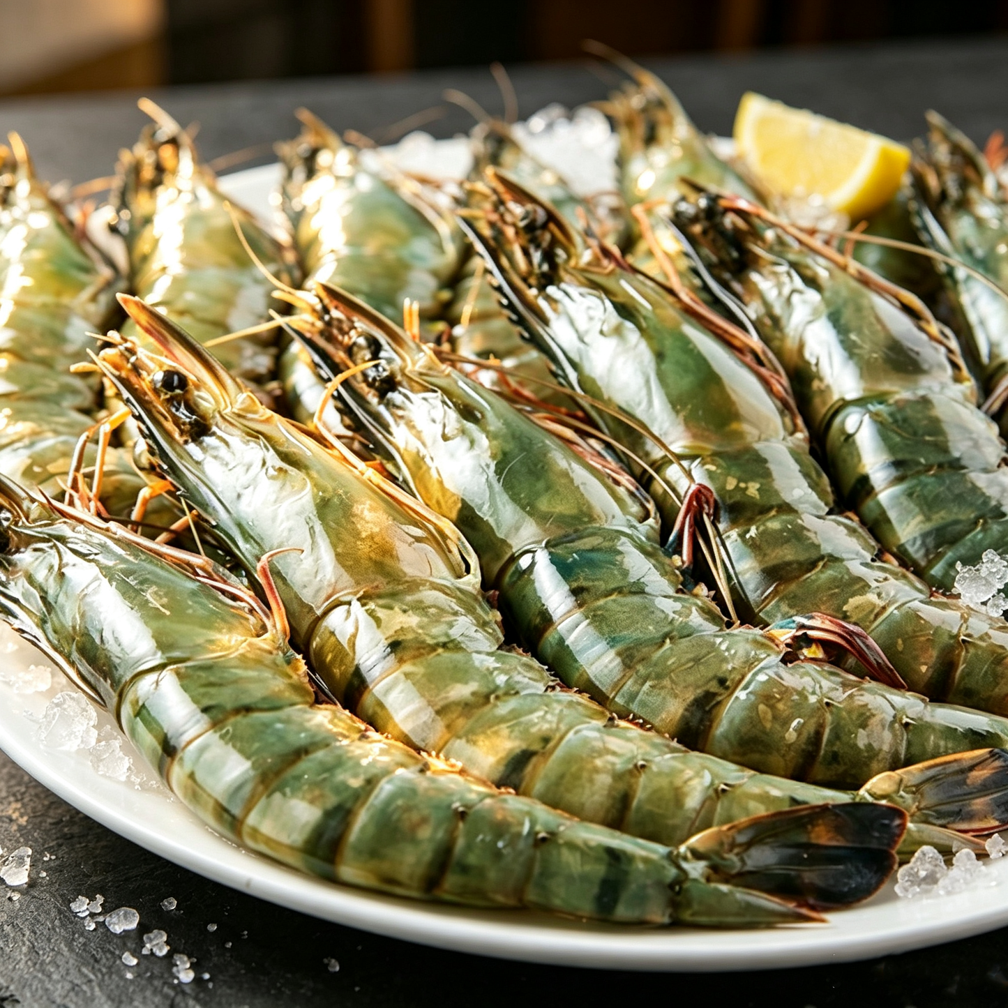 Large Size Black Tiger Shrimp for Western Cuisine 500g