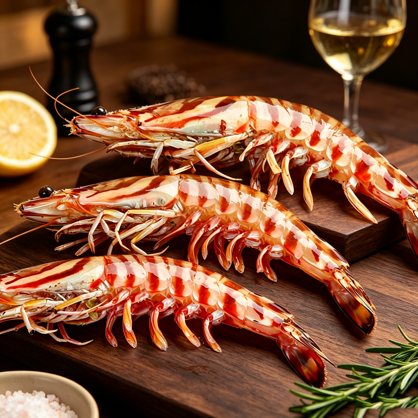 Extra Large Deep Sea Tiger Prawns (Banded Prawns) 350g