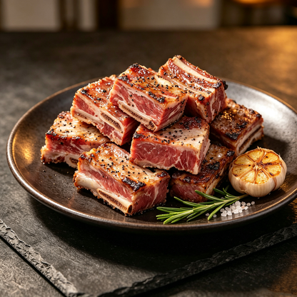 Grain-Fed Angus Raw Cut Beef Short Rib Cubes 1KG